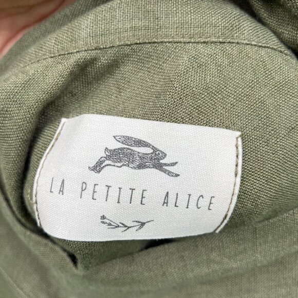 La Petite Alice Linen Wrap Skirt, L/XL - Picture 5 of 8
